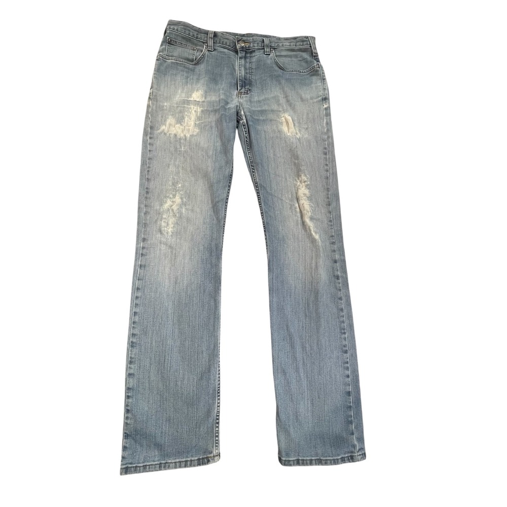 Carhartt Rugged Flex Relaxed Fit Straight Leg Distressed Jeans Blue 34x34 102804